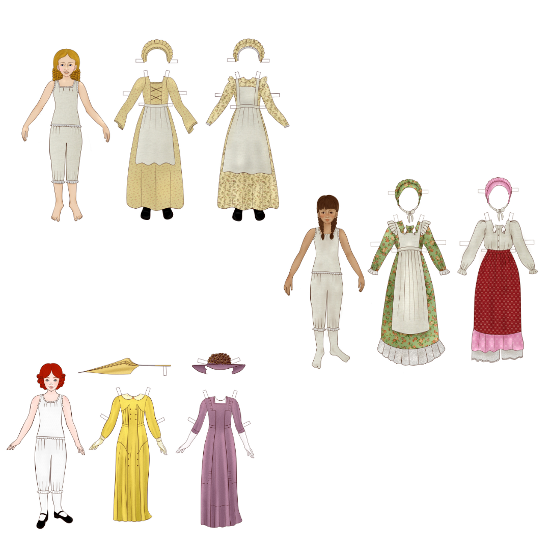 Colonial paper dolls printable on sale