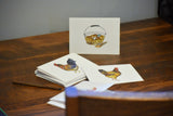 Hand Painted Note Cards - Chicken Set