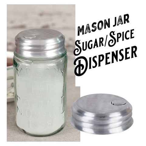 Mason Jar Sugar Dispenser Lid